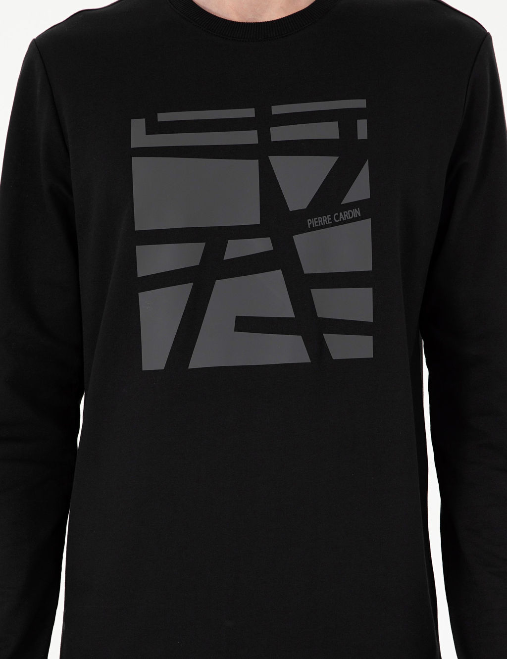 Siyah Regular Fit Sweatshirt - Pierre cardin фото 6