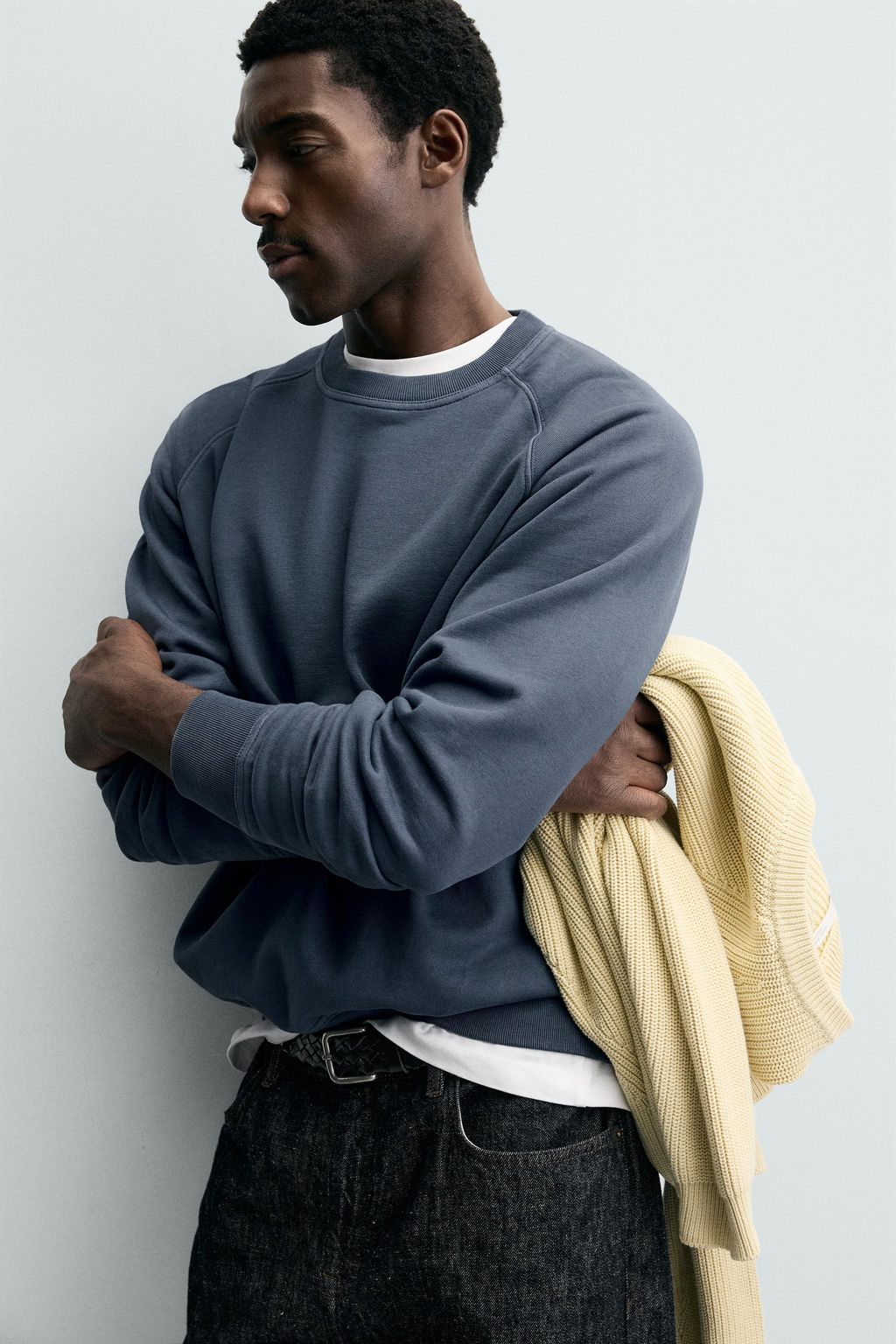 FADED CREW NECK SWEATSHIRT - Zara фото 5