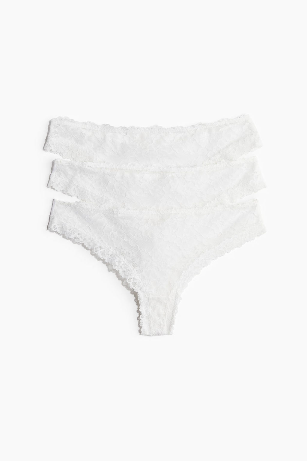 Pack de 3 bragas Brazilian de encaje - H&m фото 5