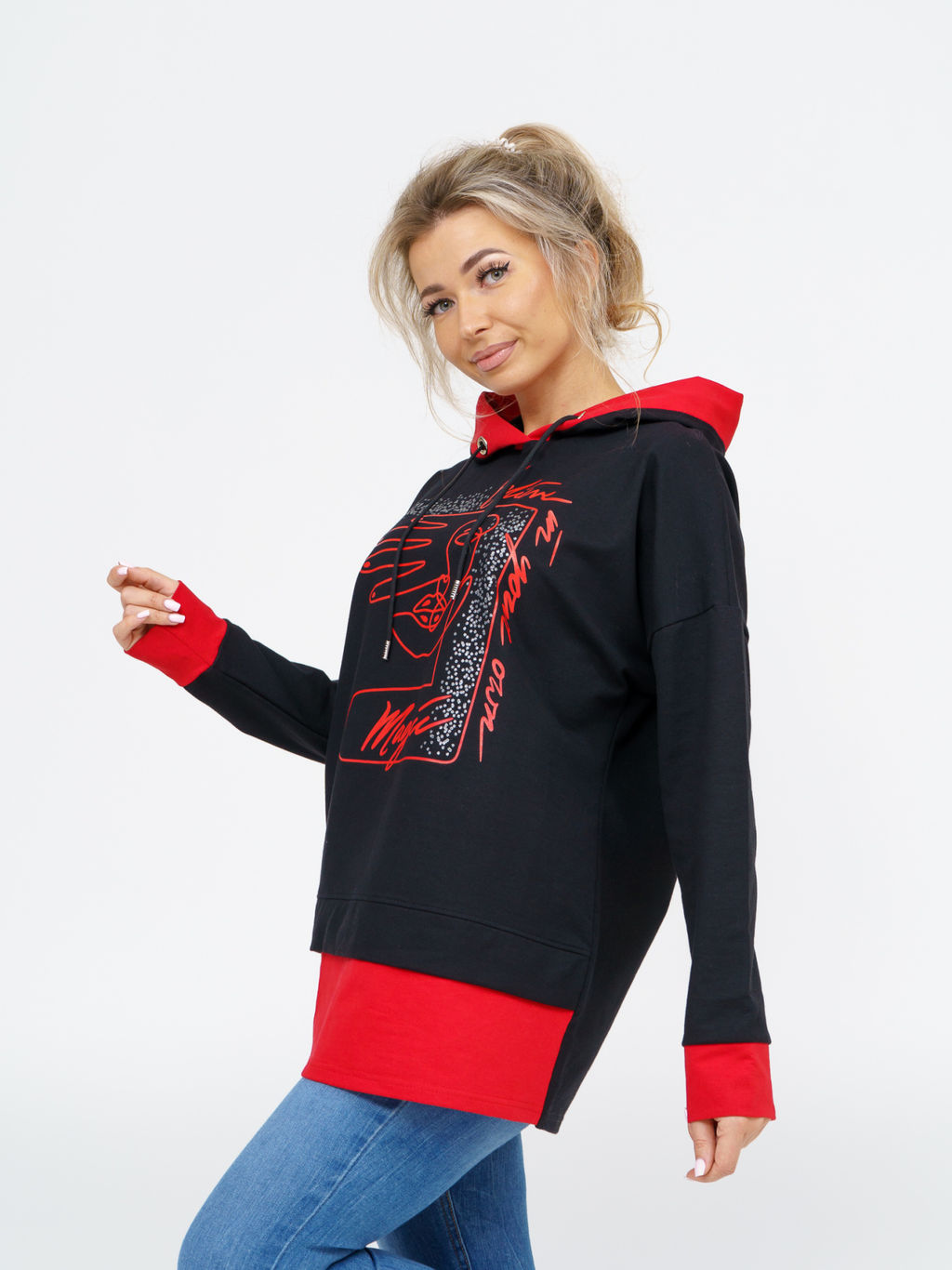 845 Туника "красный"