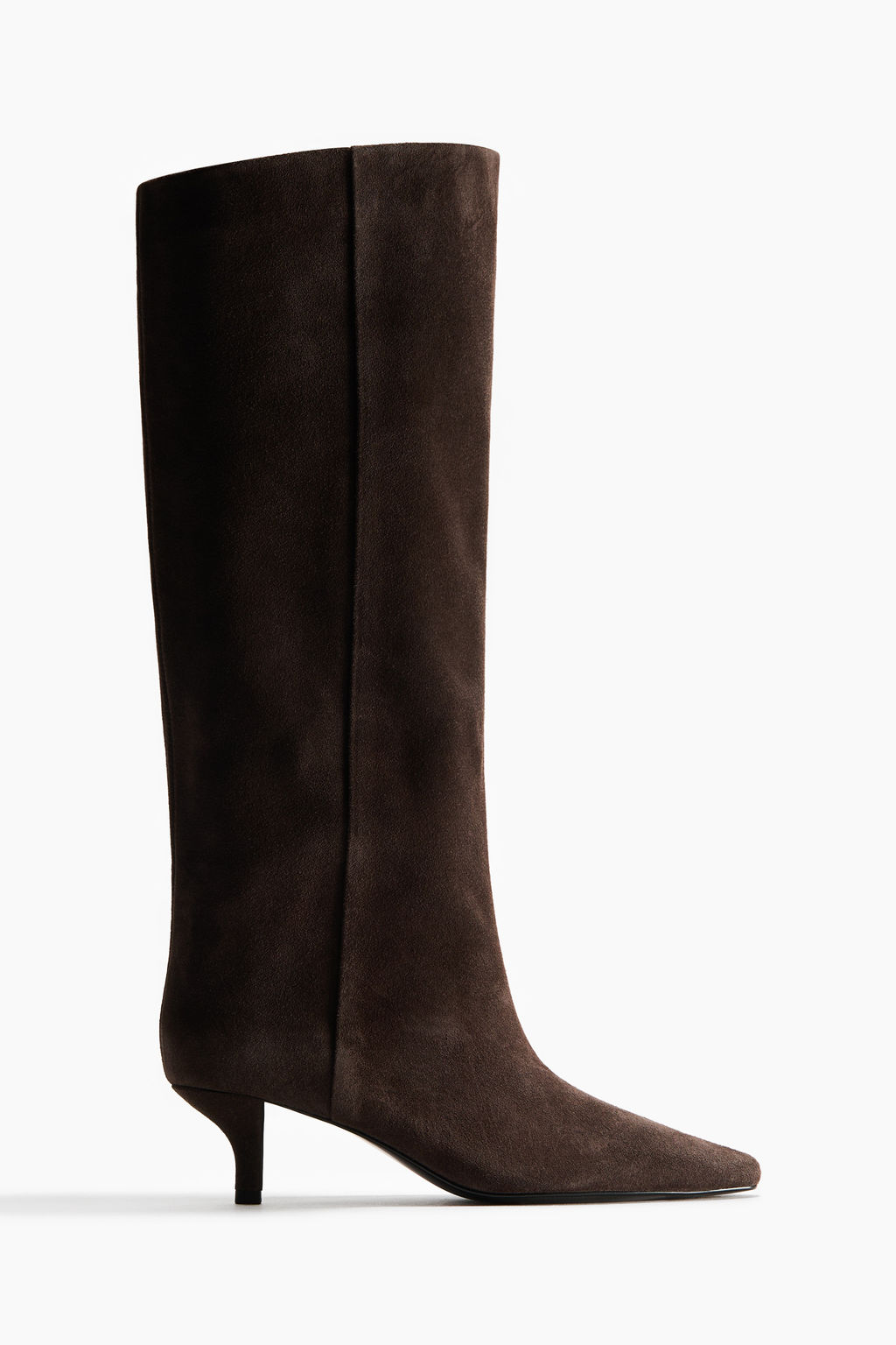 Botas a la rodilla en serraje afelpado - H&m фото 5