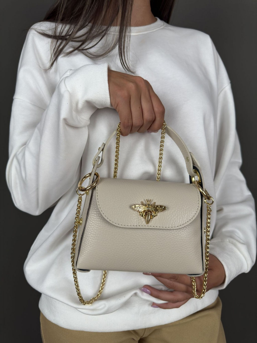 Сумка женская из телячьей кожи