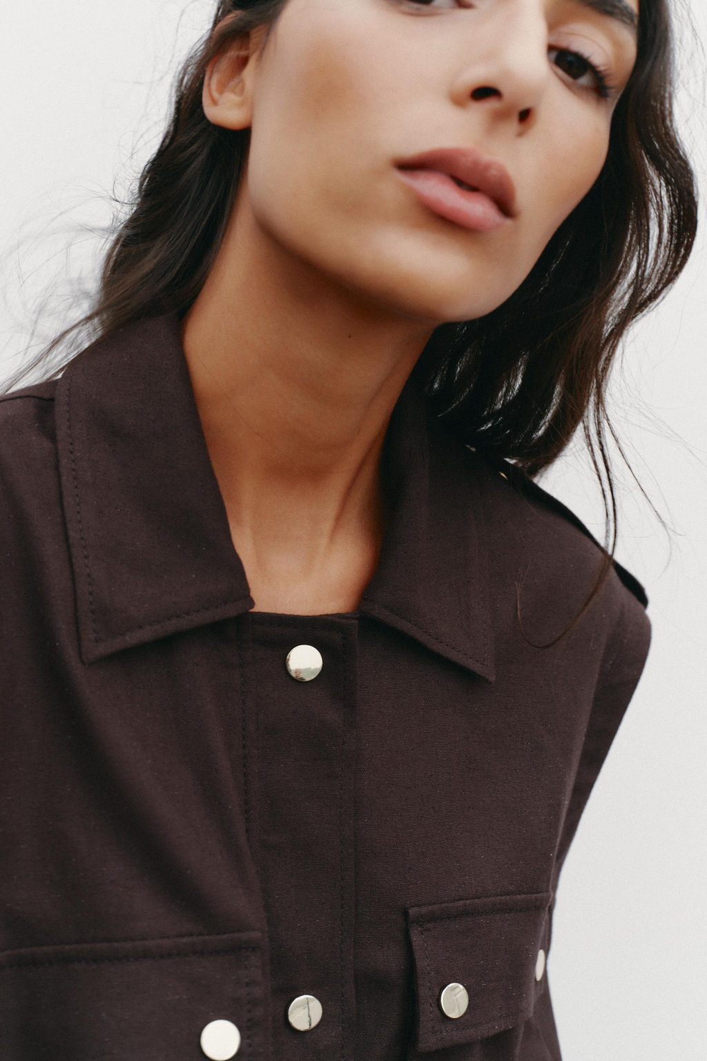 CARGO WAISTCOAT WITH LINEN