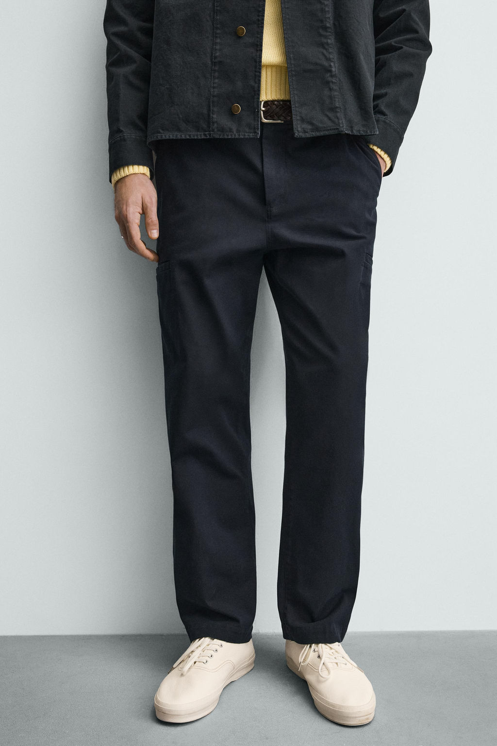 PANTAL?N CARGO STRAIGHT FIT / Marino - Zara фото 6