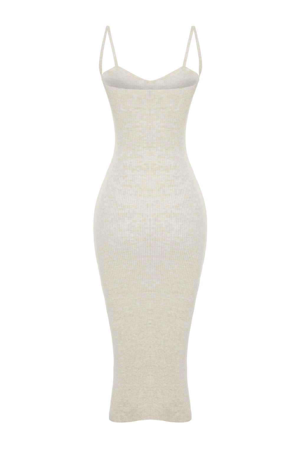 TRENDYOLMILLA Pembe Vucuda Oturan Midi Triko H?rka Elbise Tak?m TWOSS21EL0208 фото 37