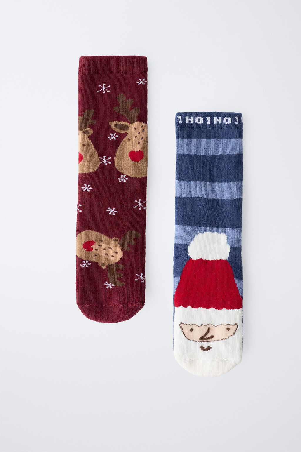 TWO-PACK OF NON-SLIP SANTA AND REINDEER SOCKS - Zara фото 4