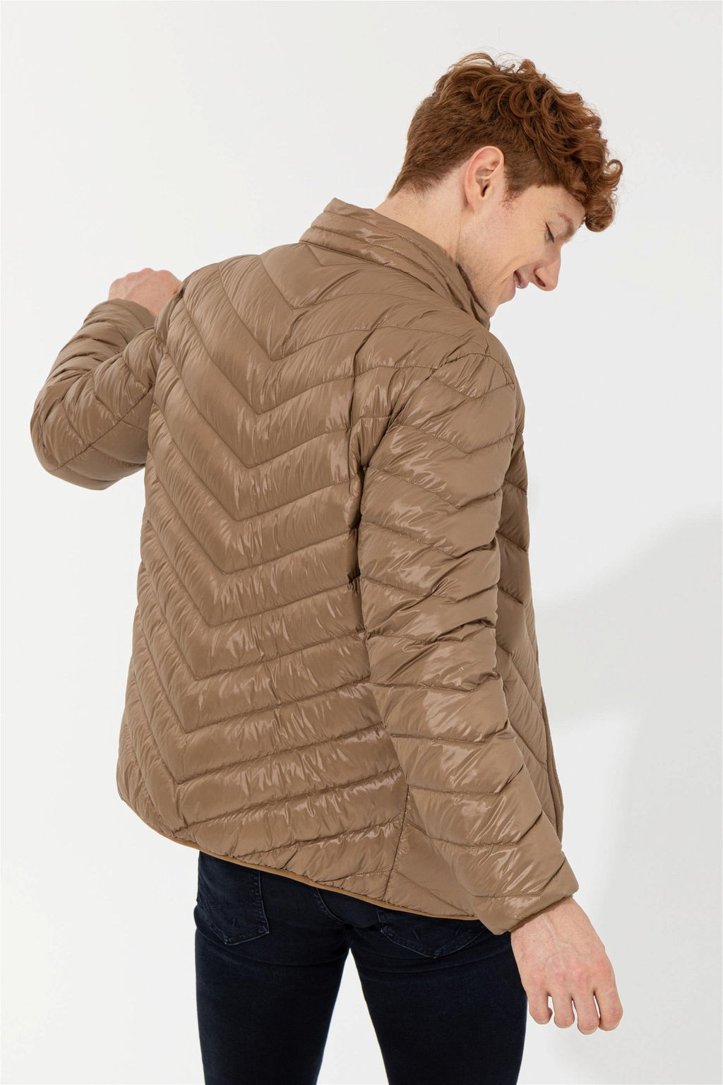 Мужское пальто светло-коричневого цвета Неожиданная скидка в корзине - U.s. polo assn фото 5