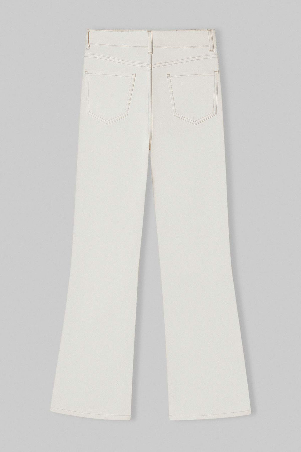 Ekru Yuksek Bel Ekstra Esnek Flare Ispanyol Paca Jeans TWOSS26JE00174 - Trendyolmilla фото 2