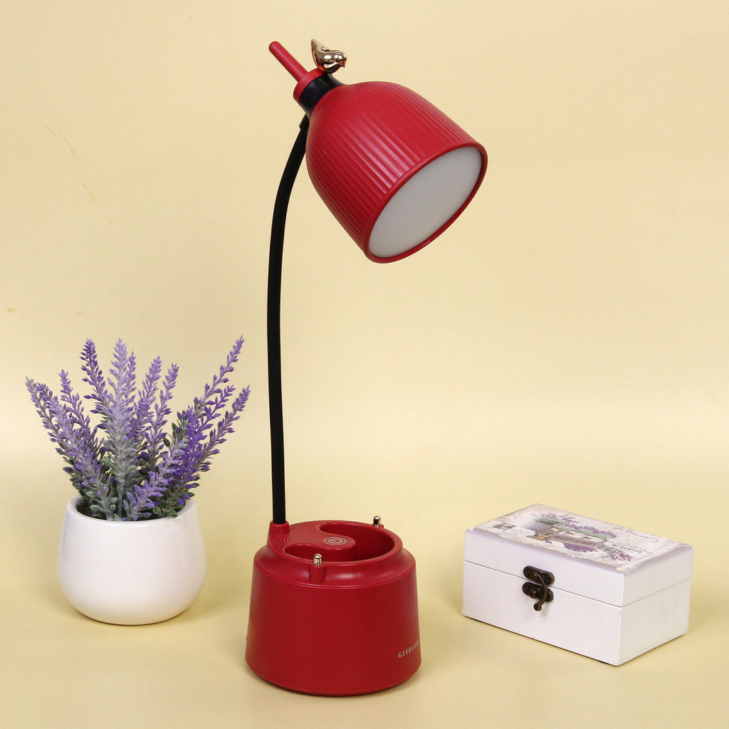 Цена за 2 шт. Настольная лампа "Sweet - Forest" LED, 16.5*11.5*40.5 см LED, USB 3w 5v, Красный