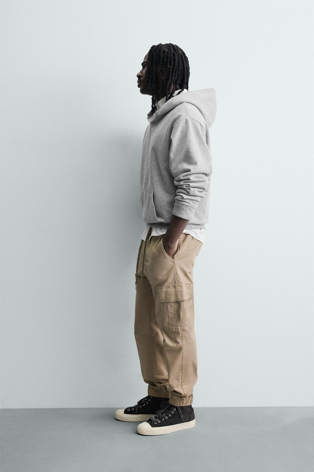 PANTAL?N CARGO SLIM FIT / Beige - Zara фото 4