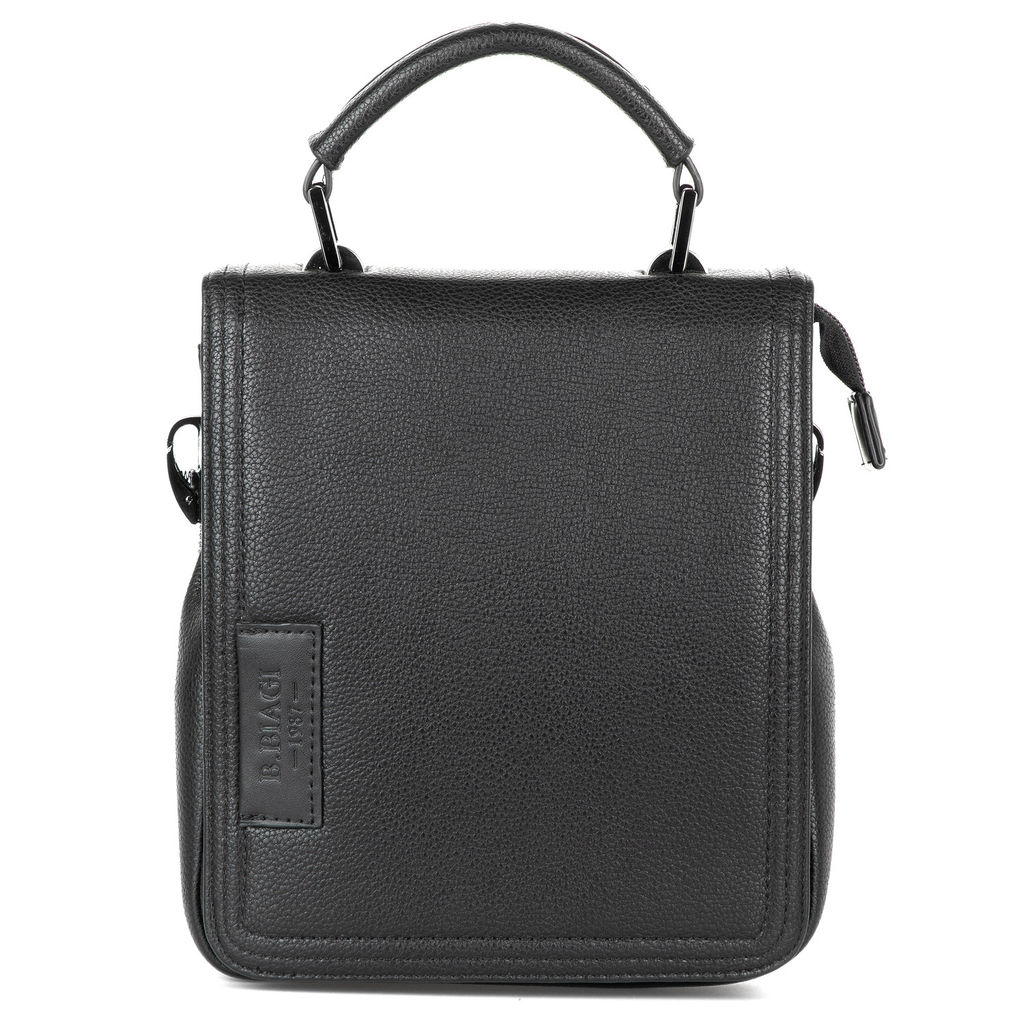 18035-2 black, мужская сумка "Мессенджер" из экокожи Barcelo Biagi