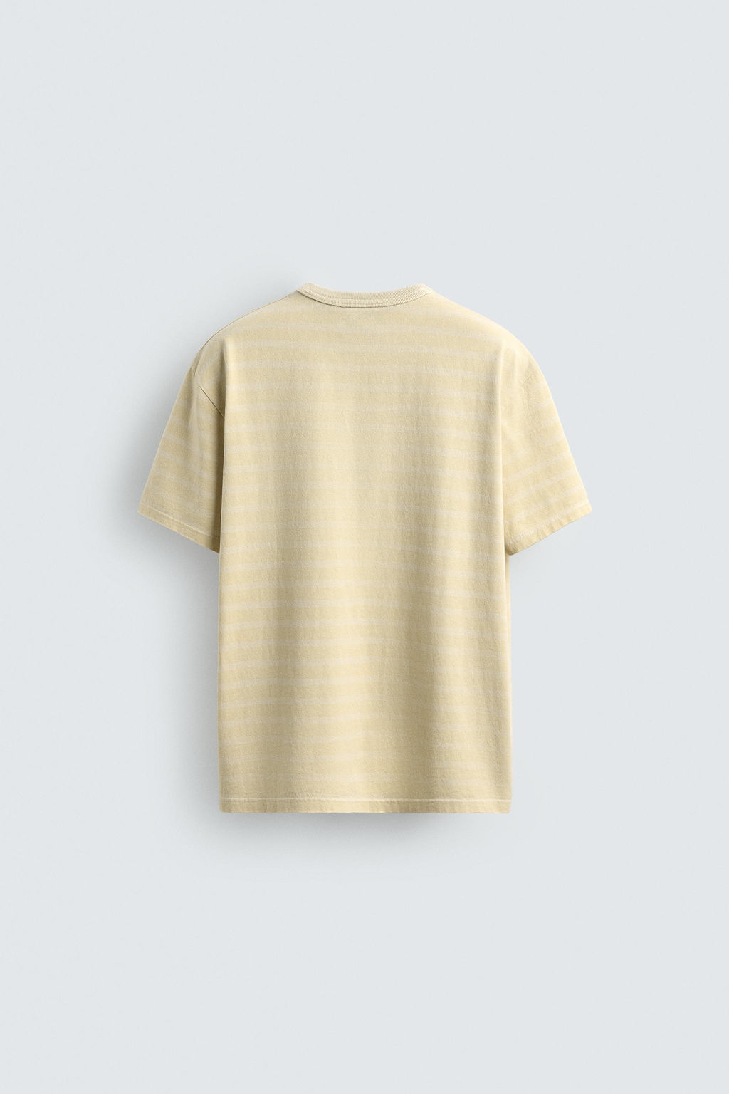 CAMISETA RAYAS LAVADO / Amarillo claro