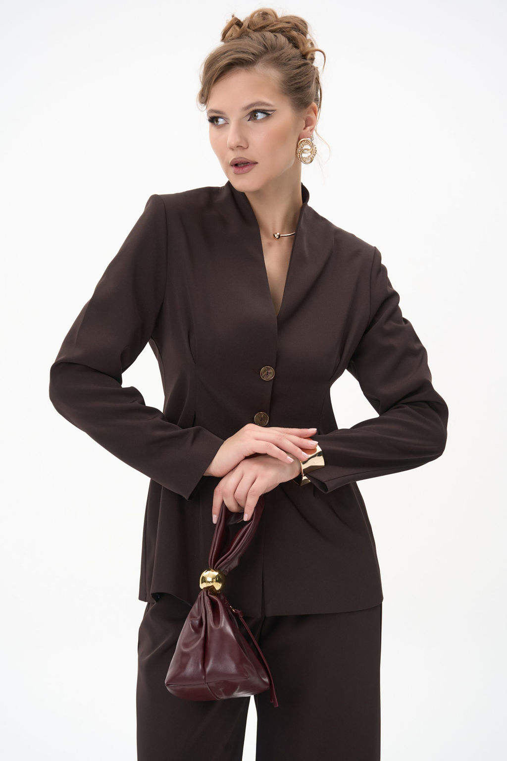 Пиджак Тайрис (шоколадный) - Эльза фото 19