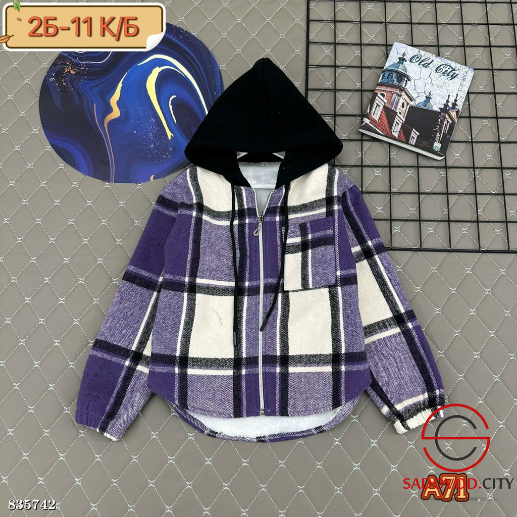 Рубашка детская с капюшоном