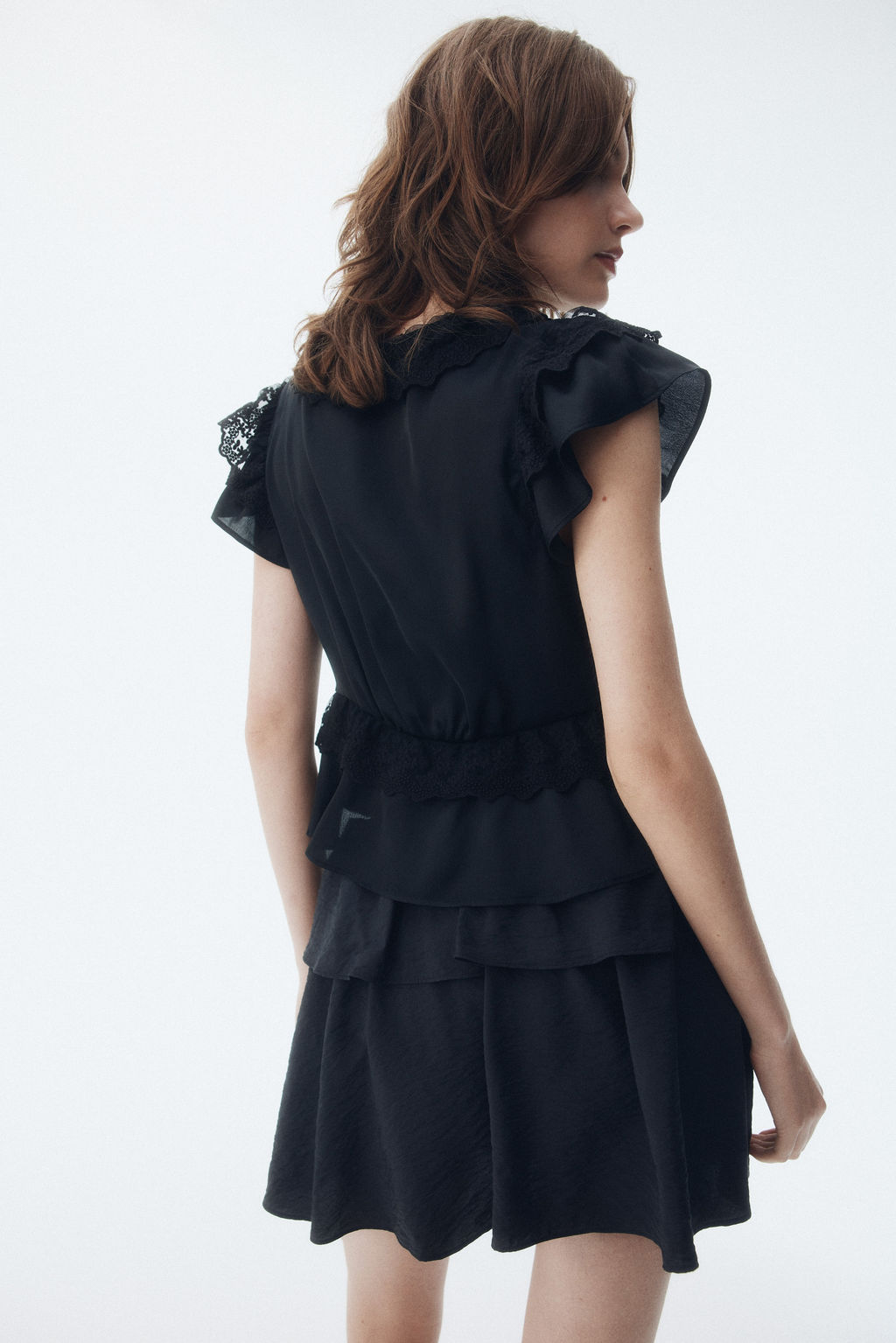 Blusa de sat?n con volantes - H&m фото 5