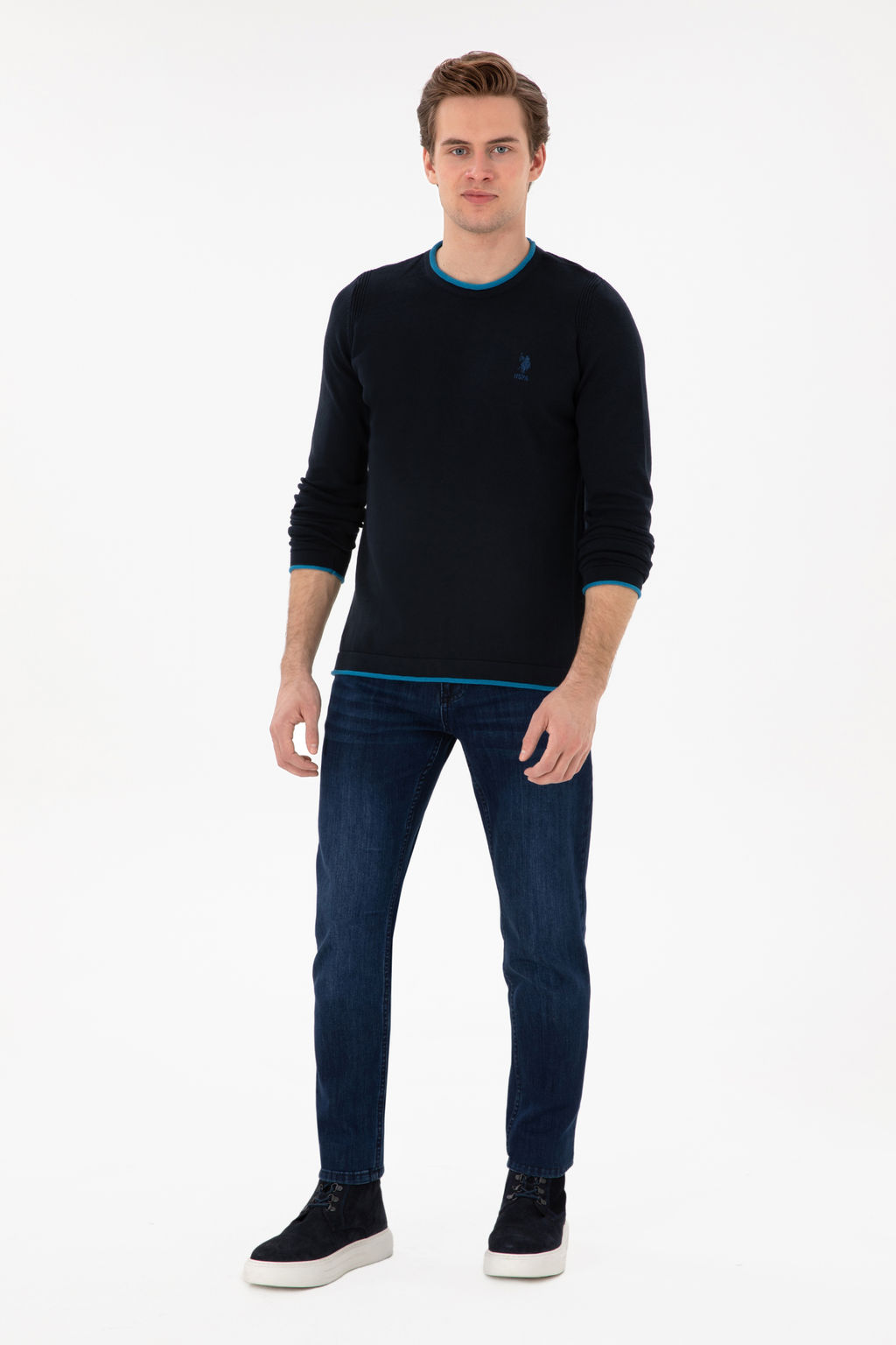 Erkek Lacivert Kazak - U.s. polo assn фото 11