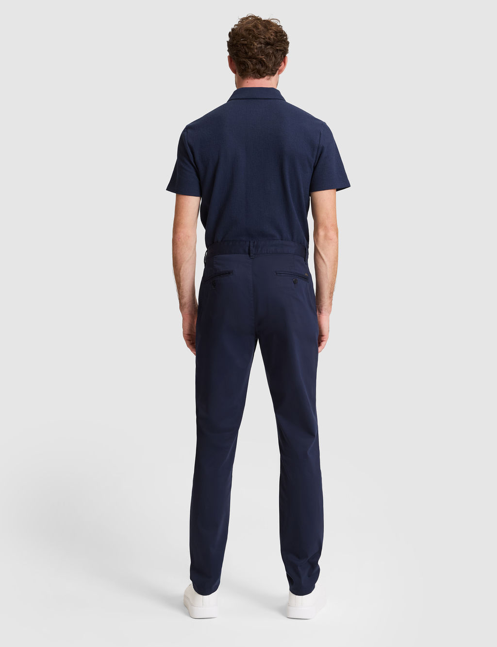 Lacivert Slim Fit Basic Kanvas Pantolon