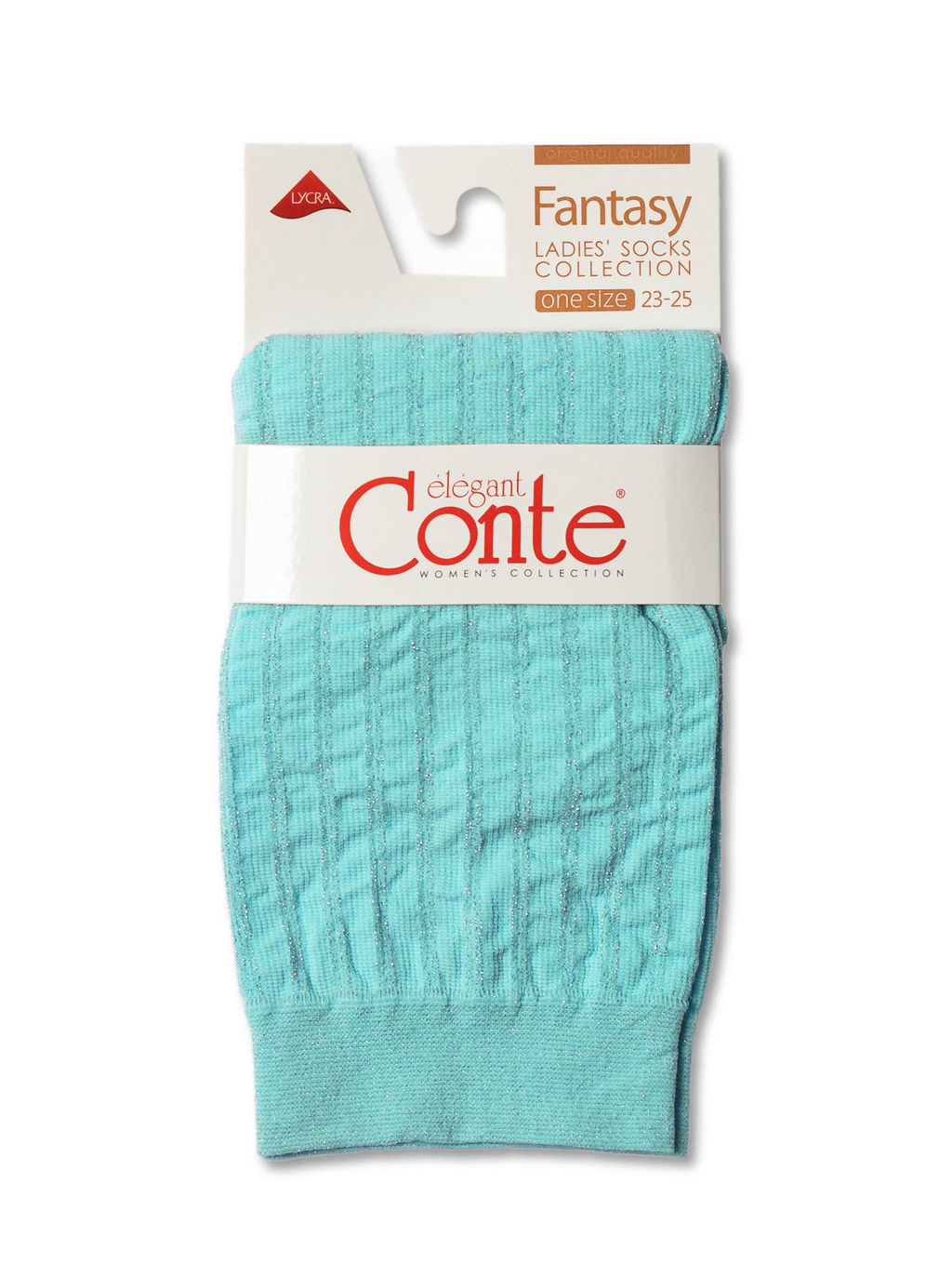 Цена за 2 пары. Носки фантазийные CONTE Носки FANTASY в полоску с люрексом - Conte elegant фото 3