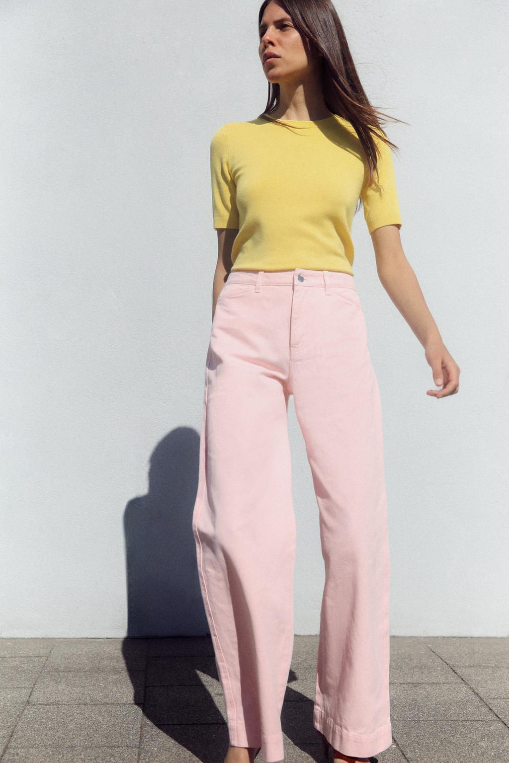 BASIC PLAIN KNIT SHORT SLEEVE TOP - Zara фото 2