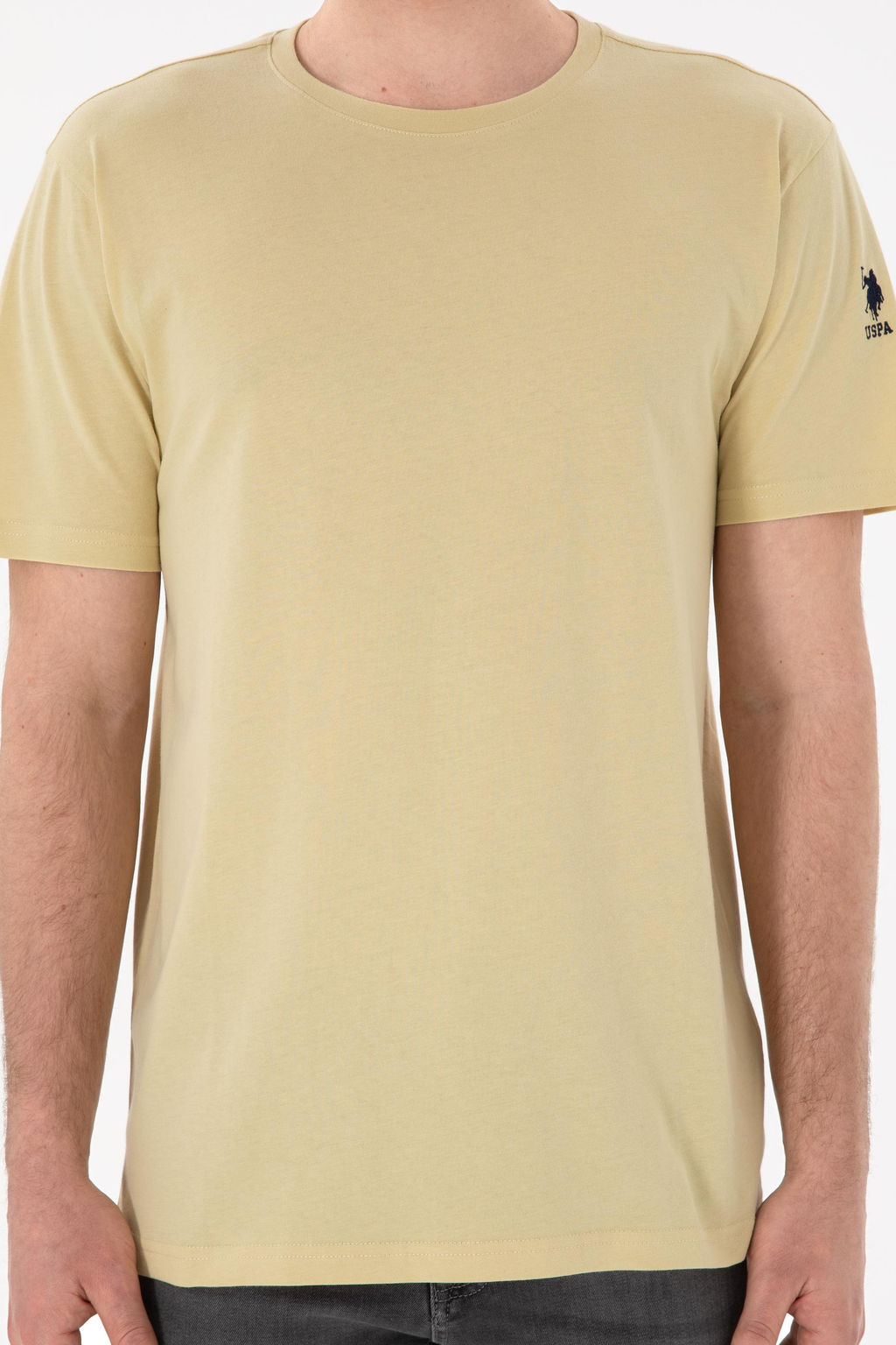 Erkek Regular Fit Bisiklet Yaka A__k Haki Basic Ti__rt Sepette S_rpriz _ndirim - U.s. polo assn фото 7