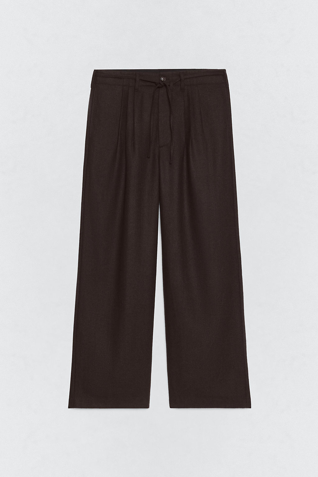 PLEATED FLANNEL SUIT TROUSERS SOSHIOTSUKI X ZARA фото 4