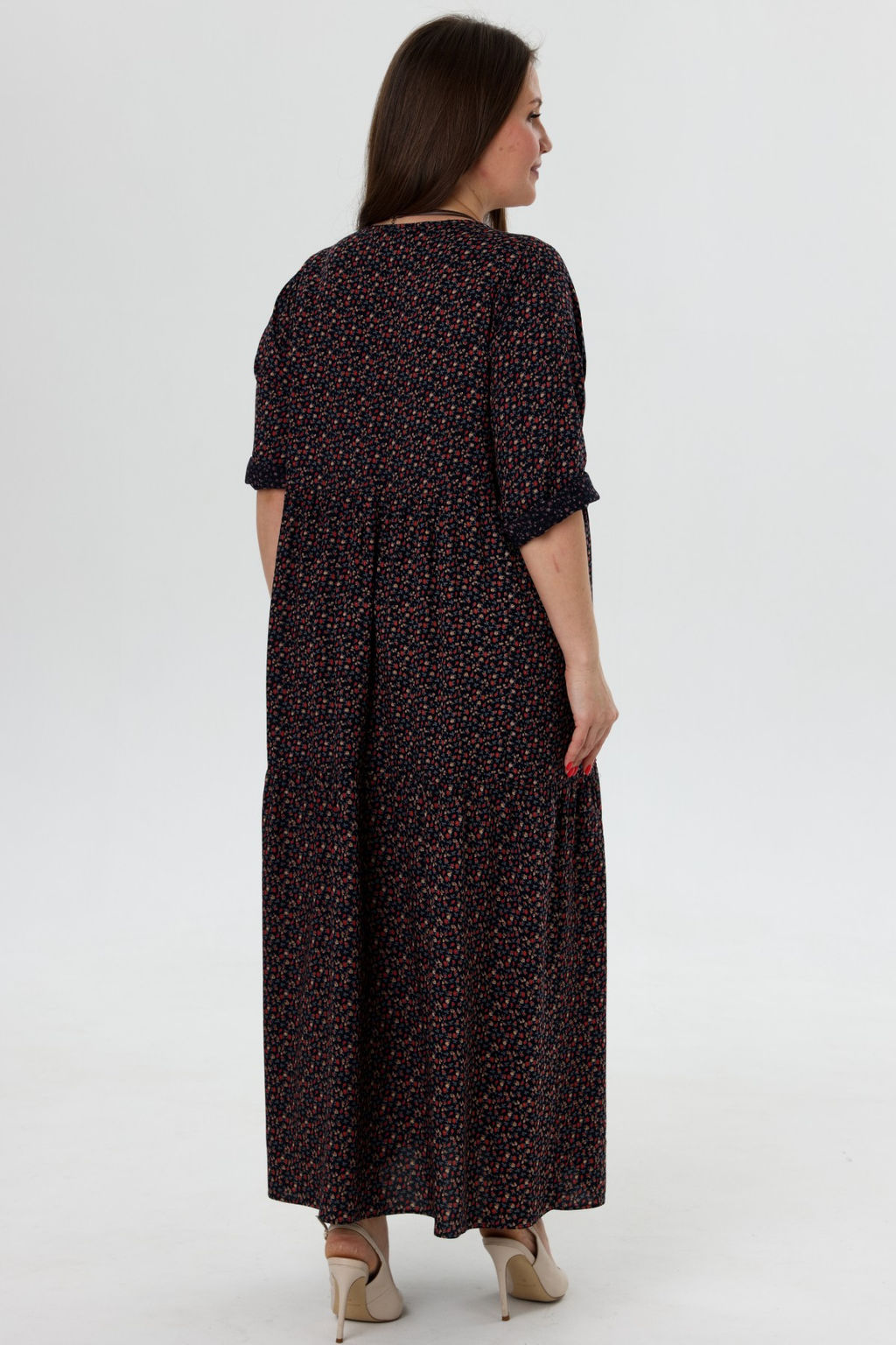 Платье штапель 5872/92/Синий