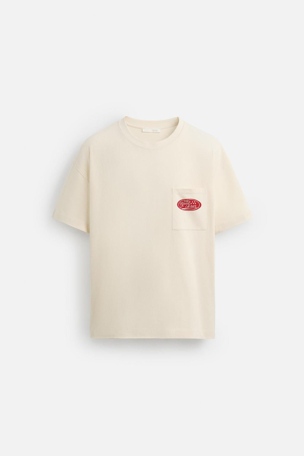 CONTRAST PRINT T-SHIRT - Zara фото 8