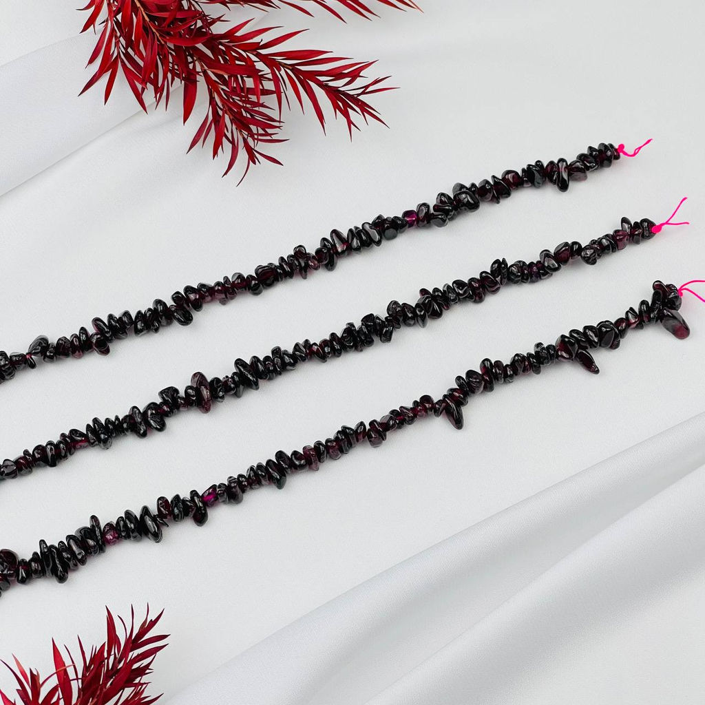 Бусины для украшений из Граната крошка - Радуга самоцветов фото 3