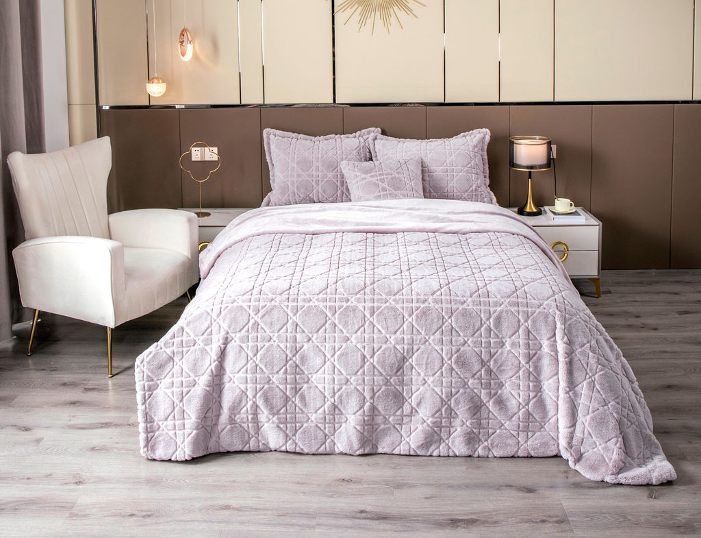 Покрывало декоративное Shinshilla Dori (лаванда платина) - Kazanov.a. фото 6