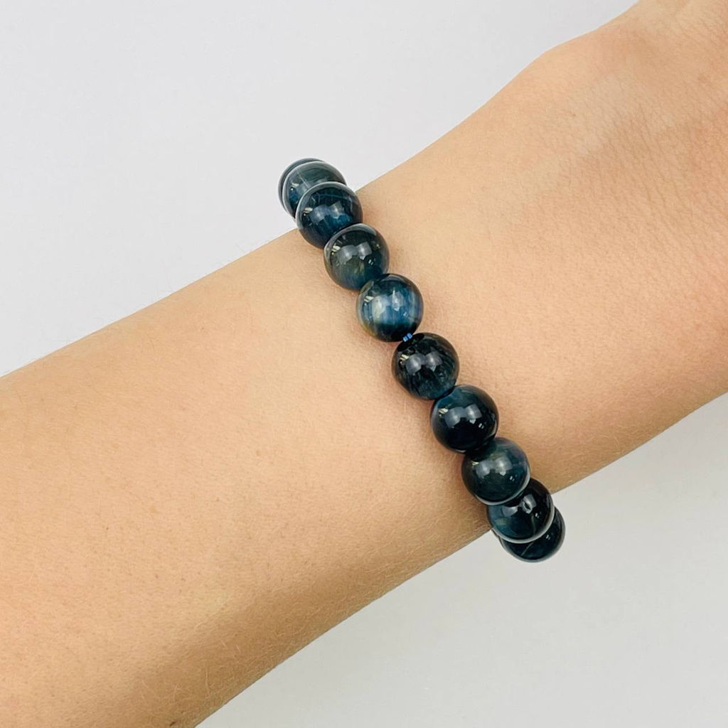 Браслет из Соколиного глаза 19 см