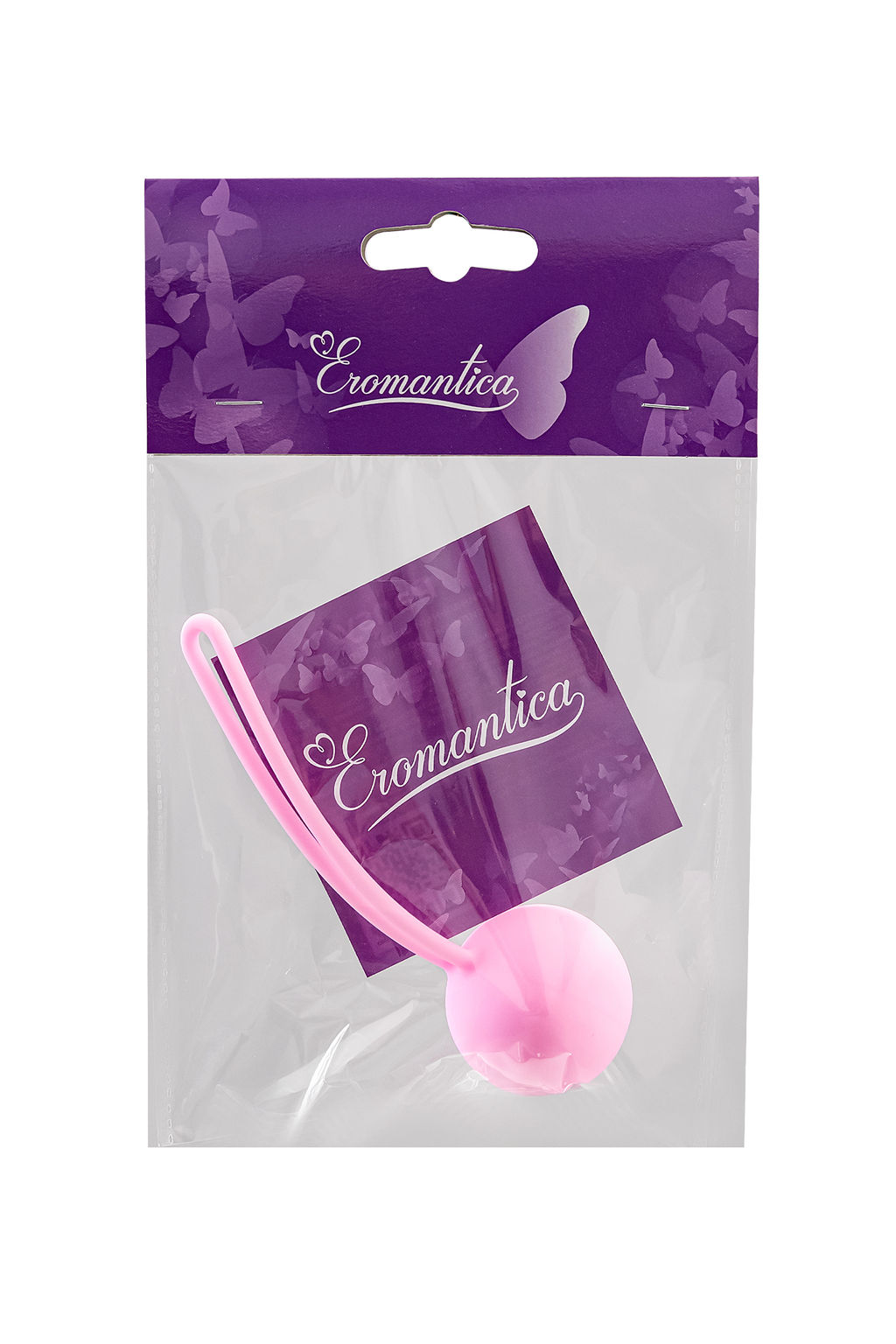 Вагинальный шарик Eromantica Pansy, силикон, розовый, 3,5 см  фото 7