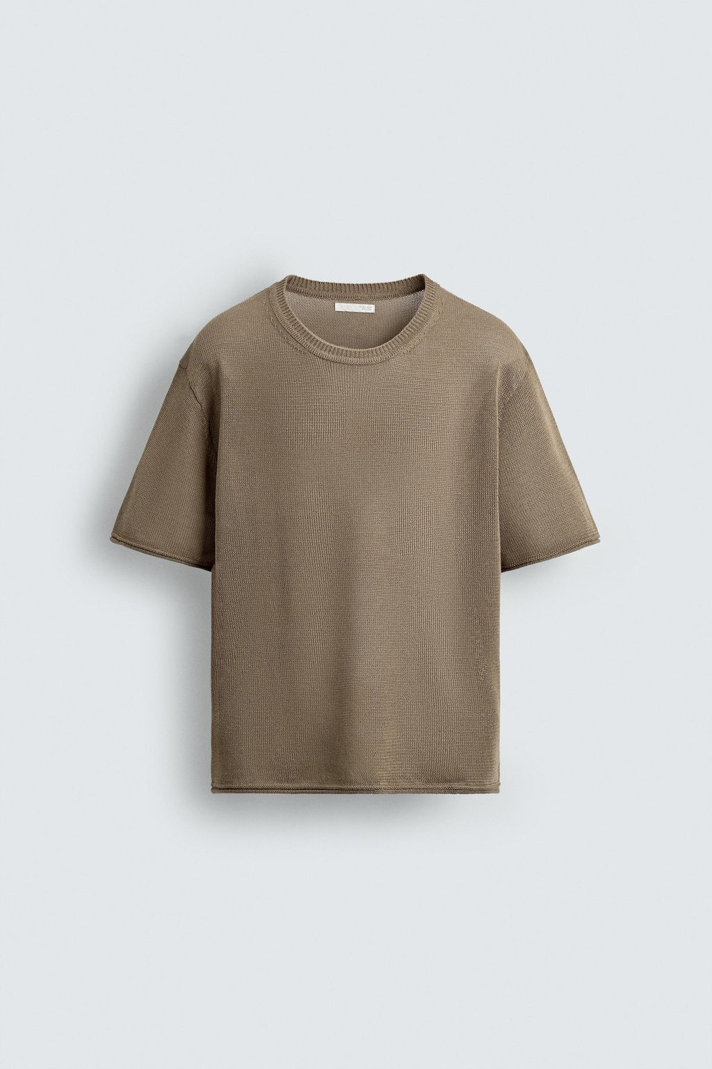 STRUCTURED KNIT T-SHIRT - Zara фото 7