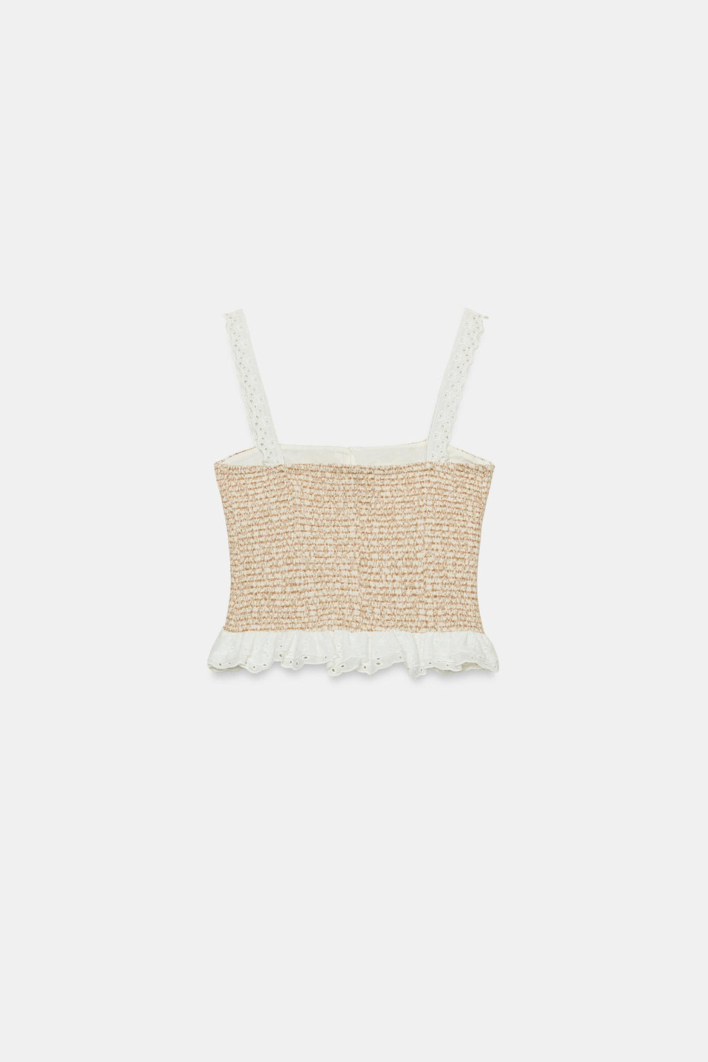 TOP ESTRUCTURA COMBINADO / Crudo / Marr?n - Zara фото 2