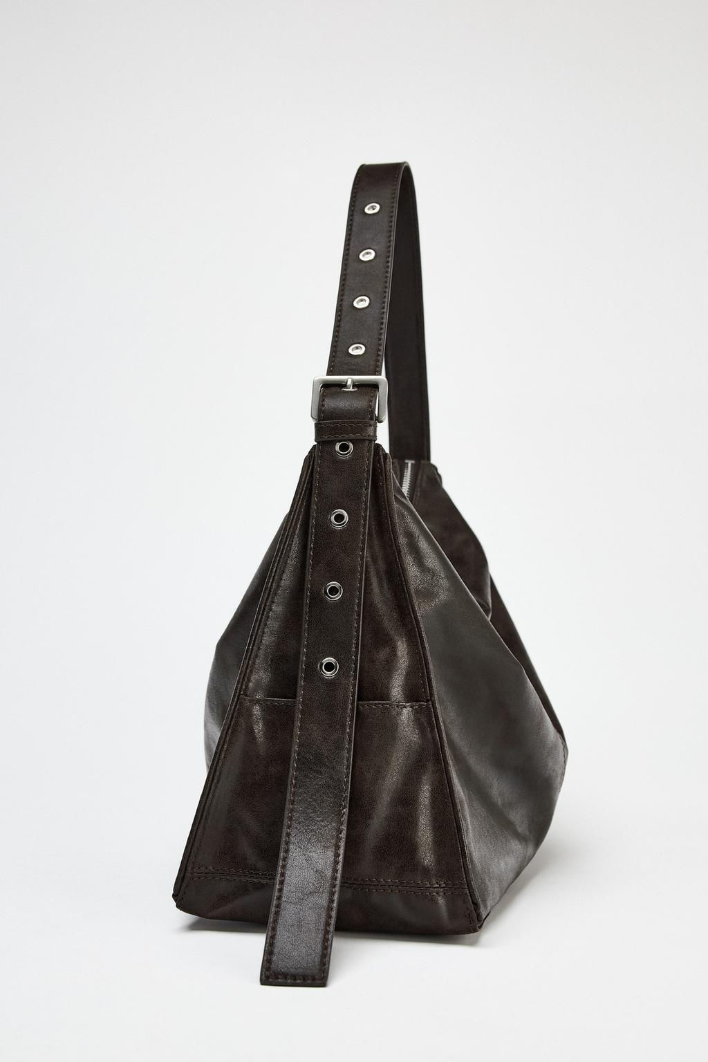 SOFT MAXI BUCKET BAG WITH METAL EYELETS - Zara фото 5