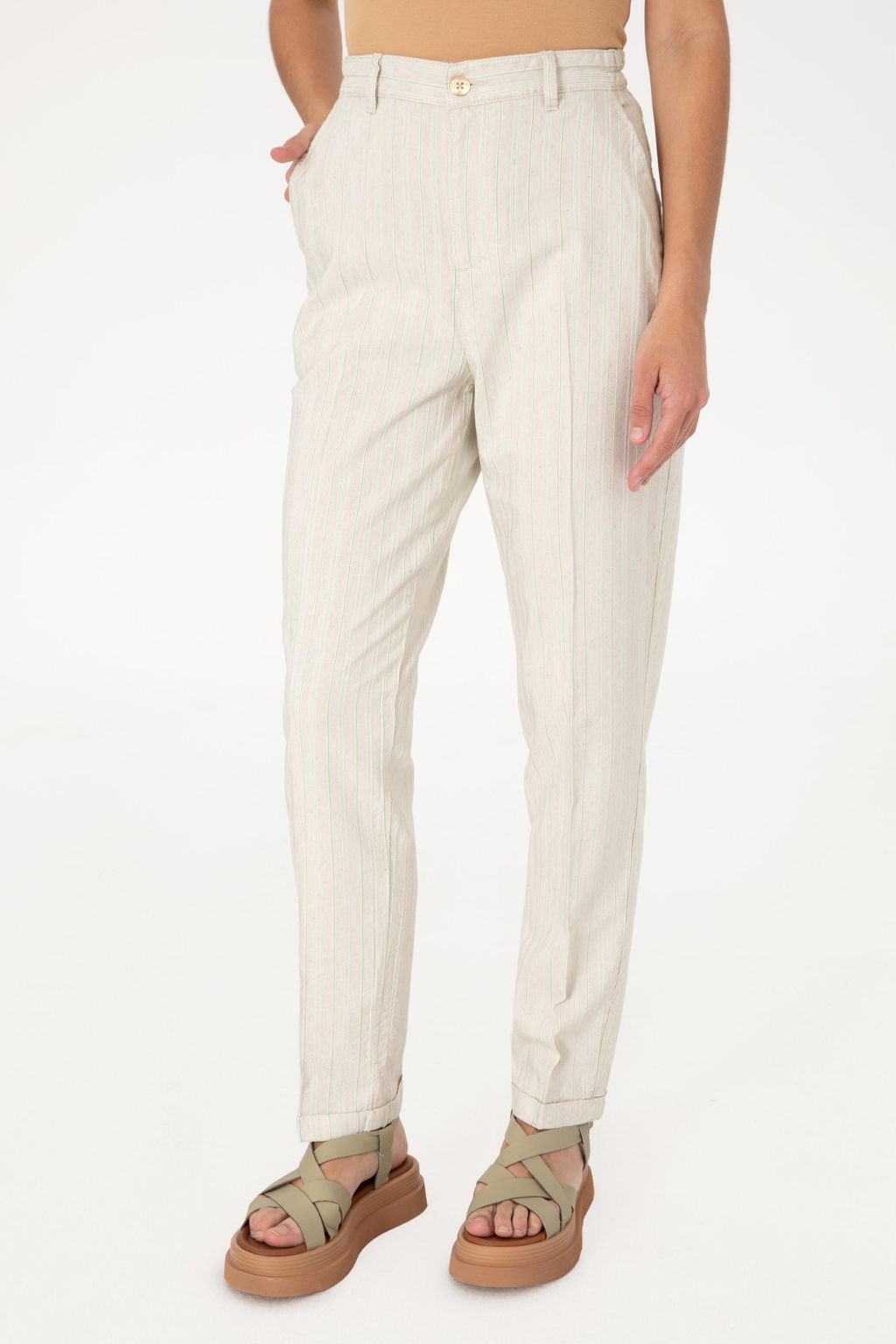 Kad_n Su Ye_ili Kanvas Pantolon Sepette S_rpriz _ndirim - U.s. polo assn фото 2
