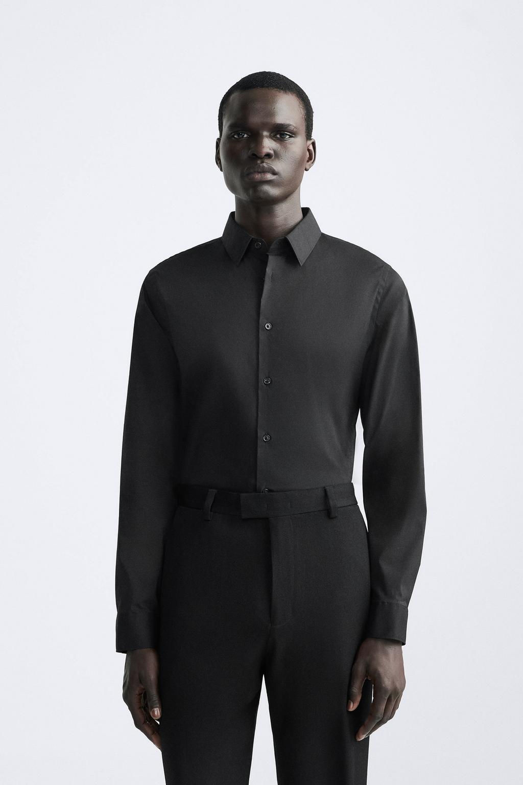 STRETCHY POPLIN SHIRT - Zara фото 2