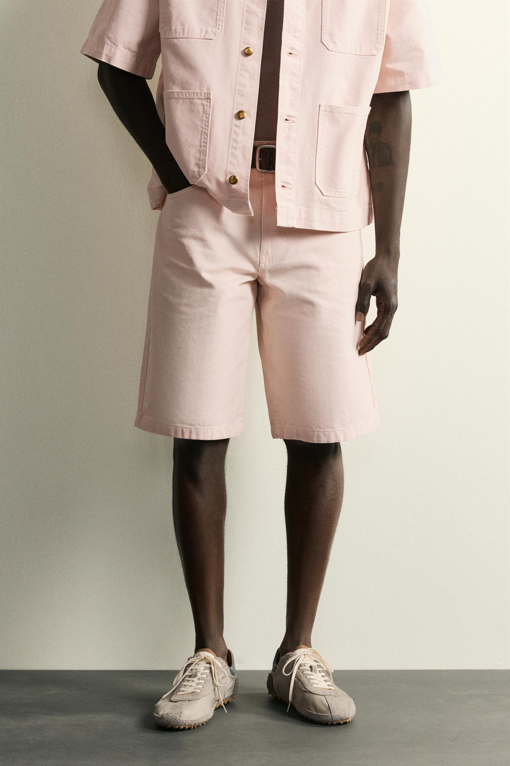 BERMUDA DENIM RELAXED FIT / Rosa - Zara фото 2