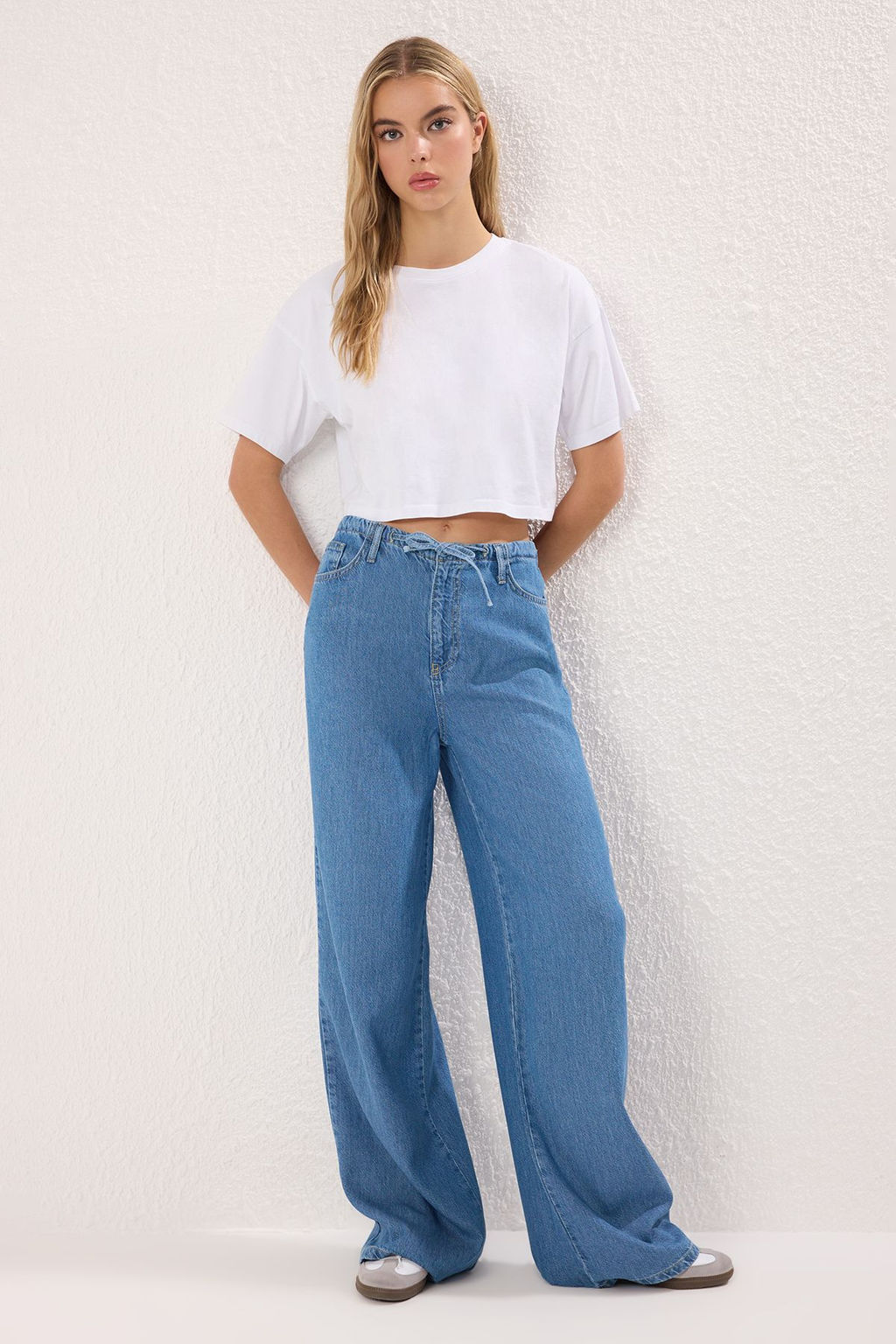 Mavi More Sustainable %100 Tencel Beli Lastikli Yuksek Bel Jeans TWOSS25JE00293