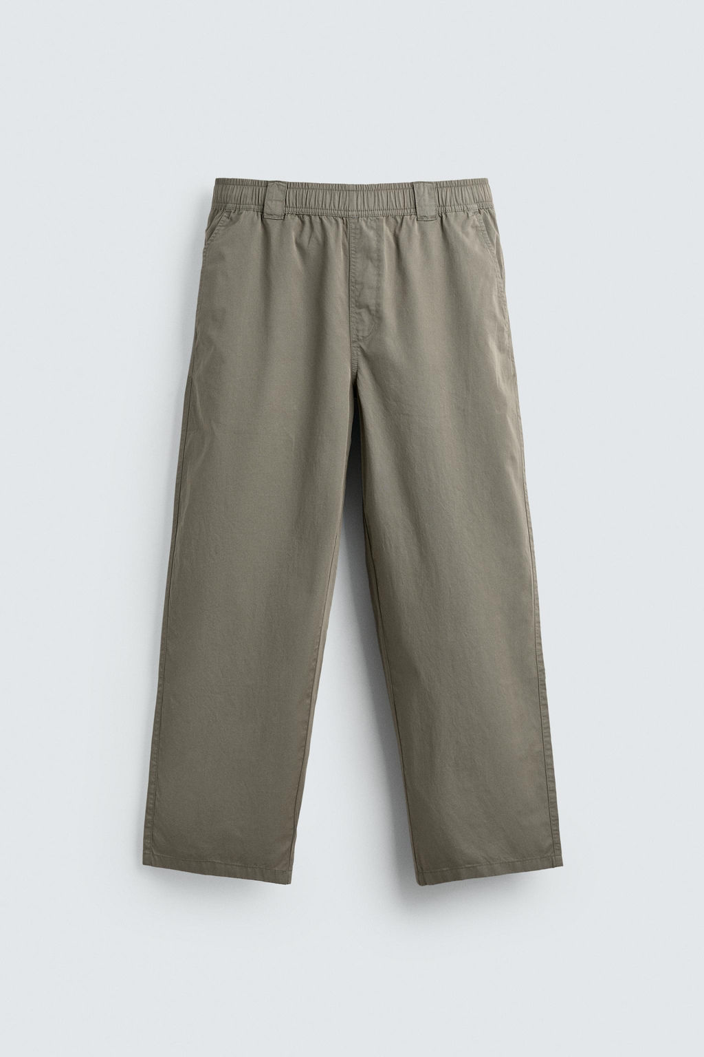 PANTAL?N RELAXED FIT ALGOD?N / Khaki claro - Zara фото 7