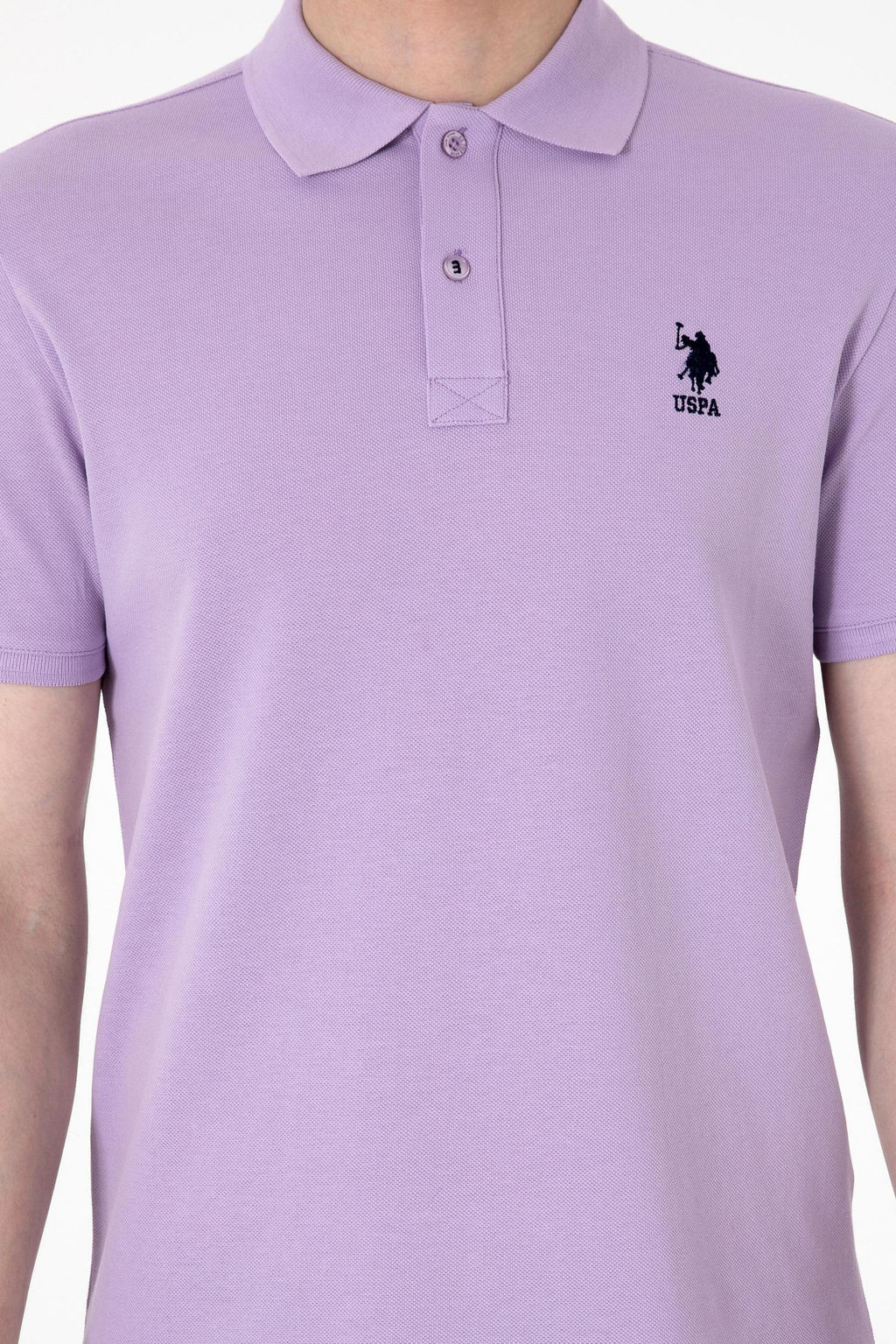 Erkek Slim Fit Polo Yaka Lila Basic Ti__rt Sepette S_rpriz _ndirim - U.s. polo assn фото 13