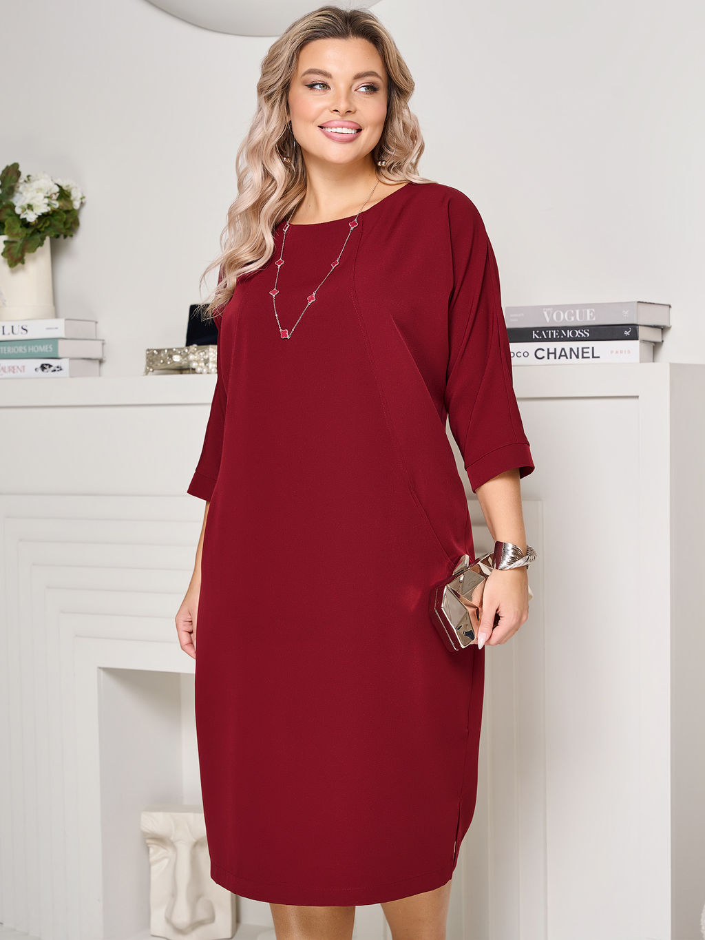 Платье Bellovera 4П6187 красный