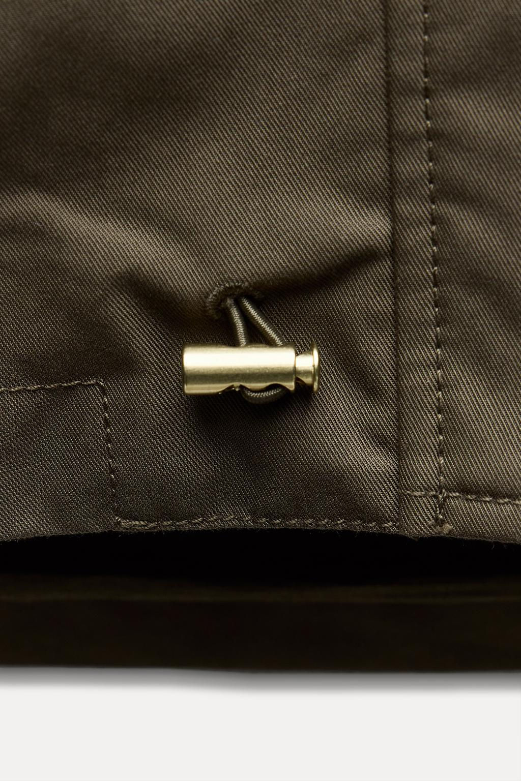 WATER-REPELLENT HOODED TRENCH COAT ZW COLLECTION - Zara фото 10