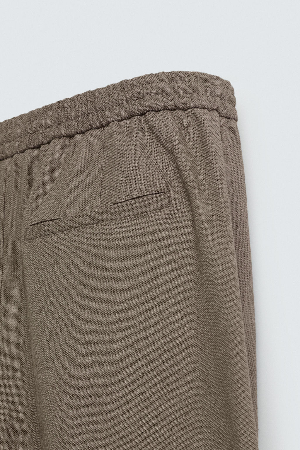 VISCOSE-JUTE TROUSERS - Zara фото 9