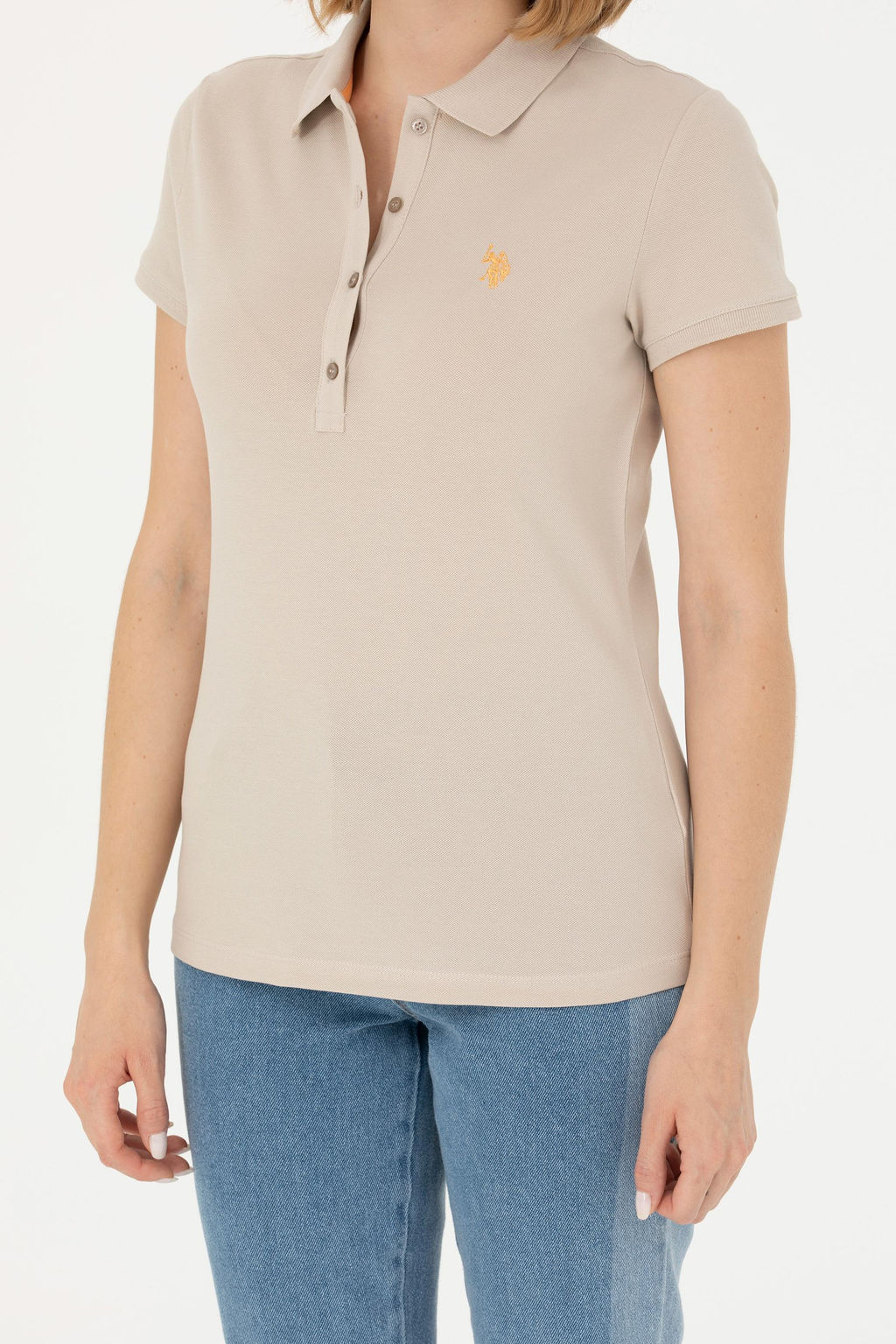 U. S. Polo Assn Женская базовая футболка Stone - U.s. polo assn фото 20
