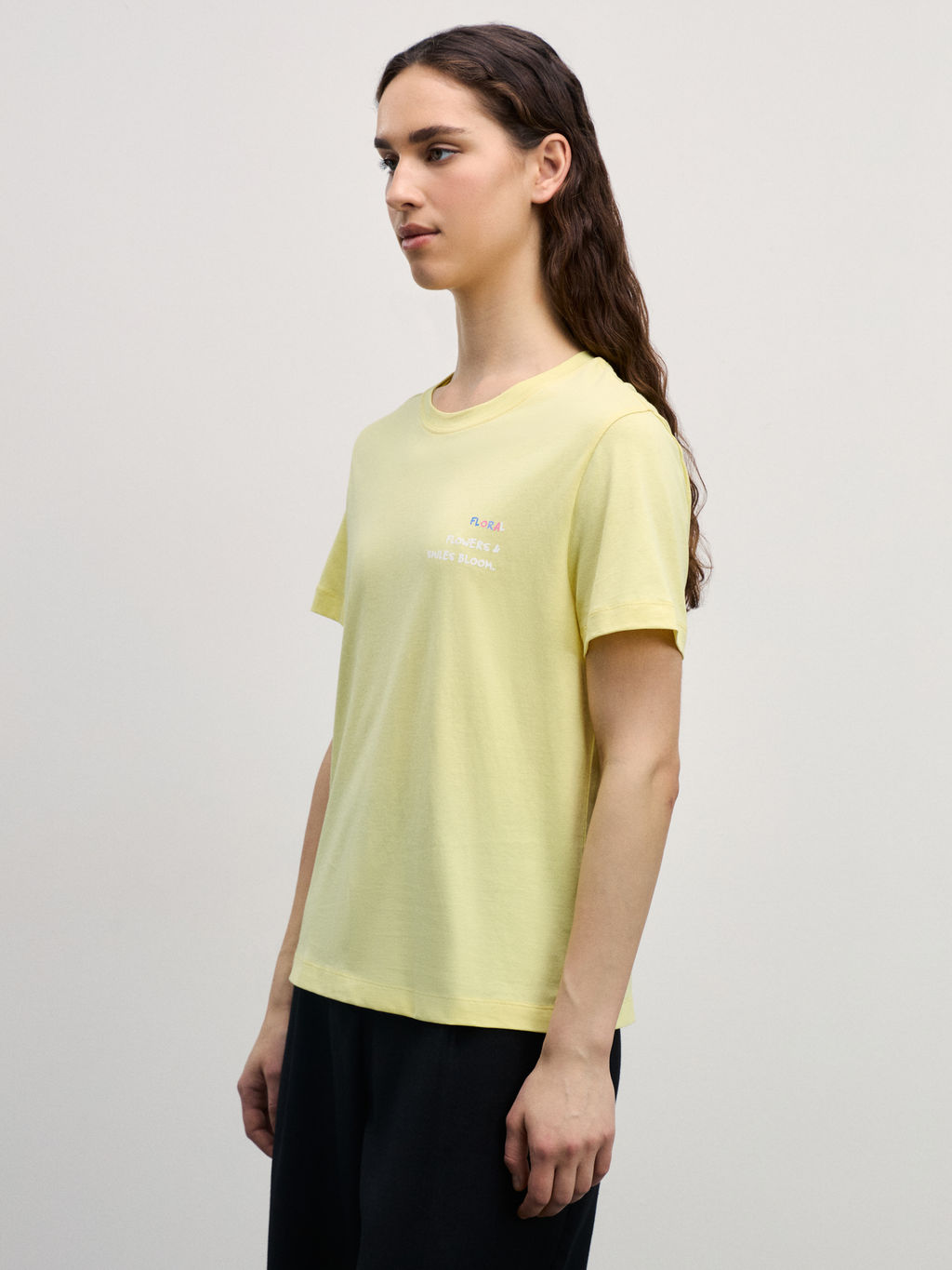 Футболка прямого кроя с принтом / Zarina  фото 4