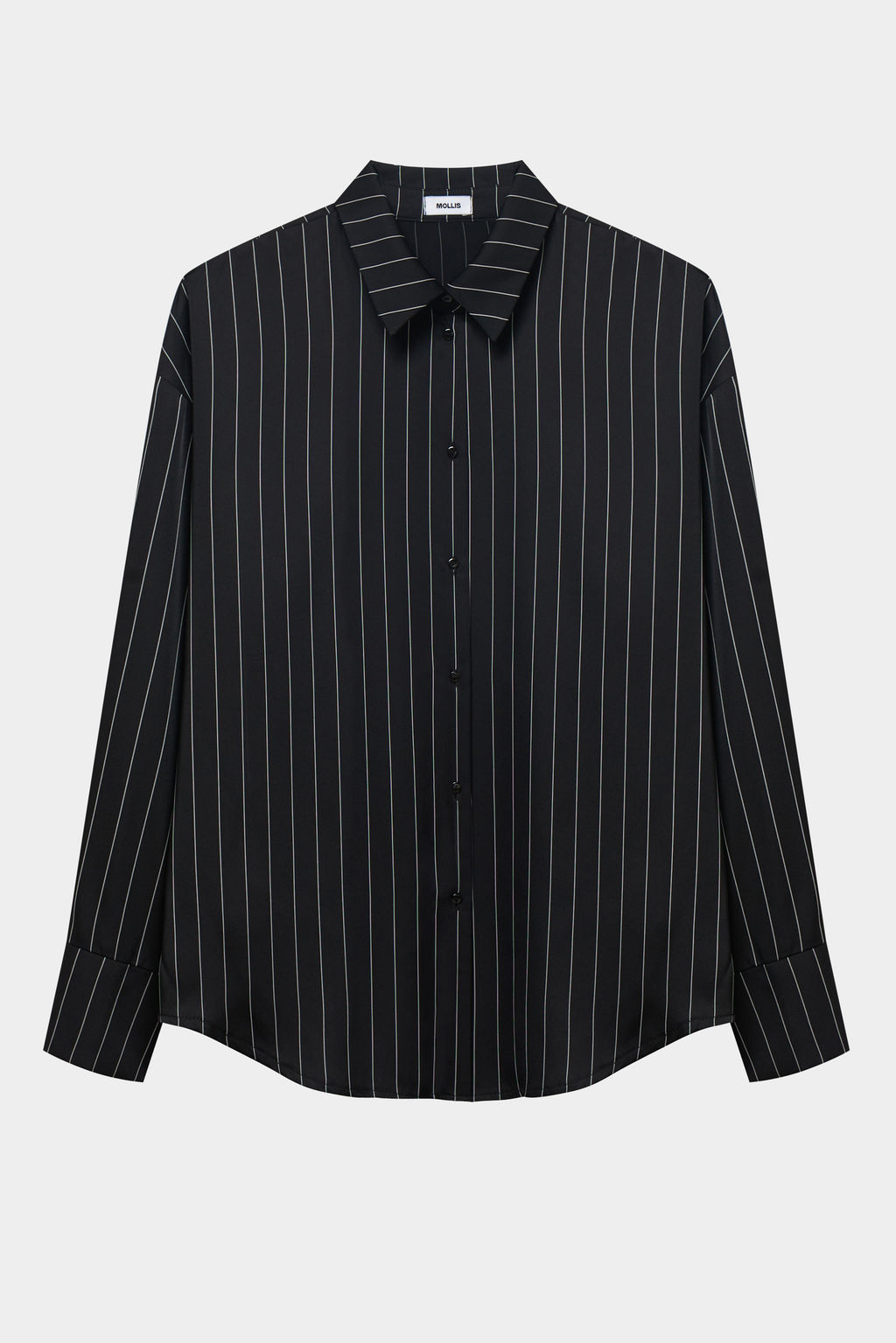 Рубашка с завязками из сатина в полоску - Mollis фото 6