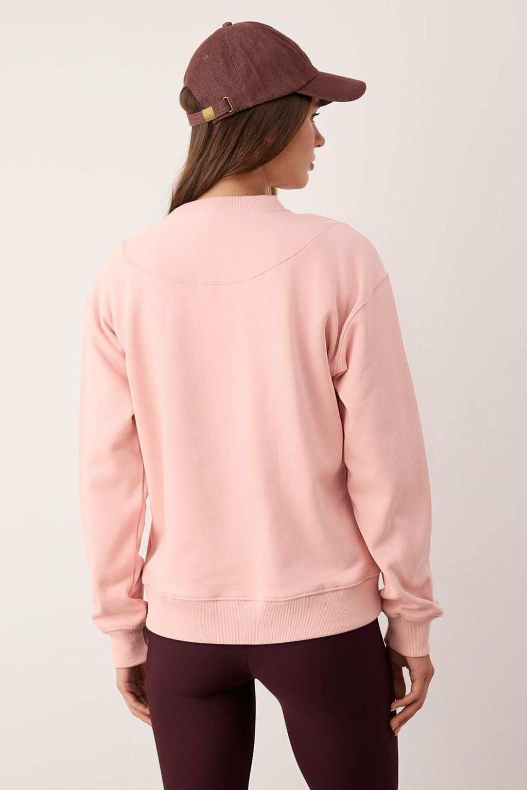 Ac?k Gul Kurusu Premium Oversize Kal?p Nak?sl? Kal?n Ici Polarl? Orme Sweatshirt TWOAW26SW00203 - Trendyolmilla фото 4