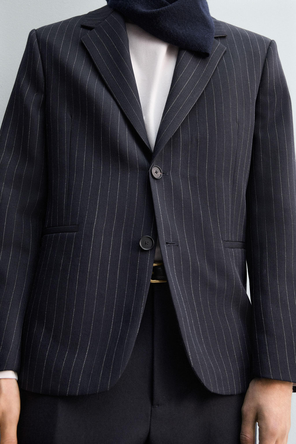 LIMITED EDITION 100% WOOL PINSTRIPE BLAZER - Zara фото 6