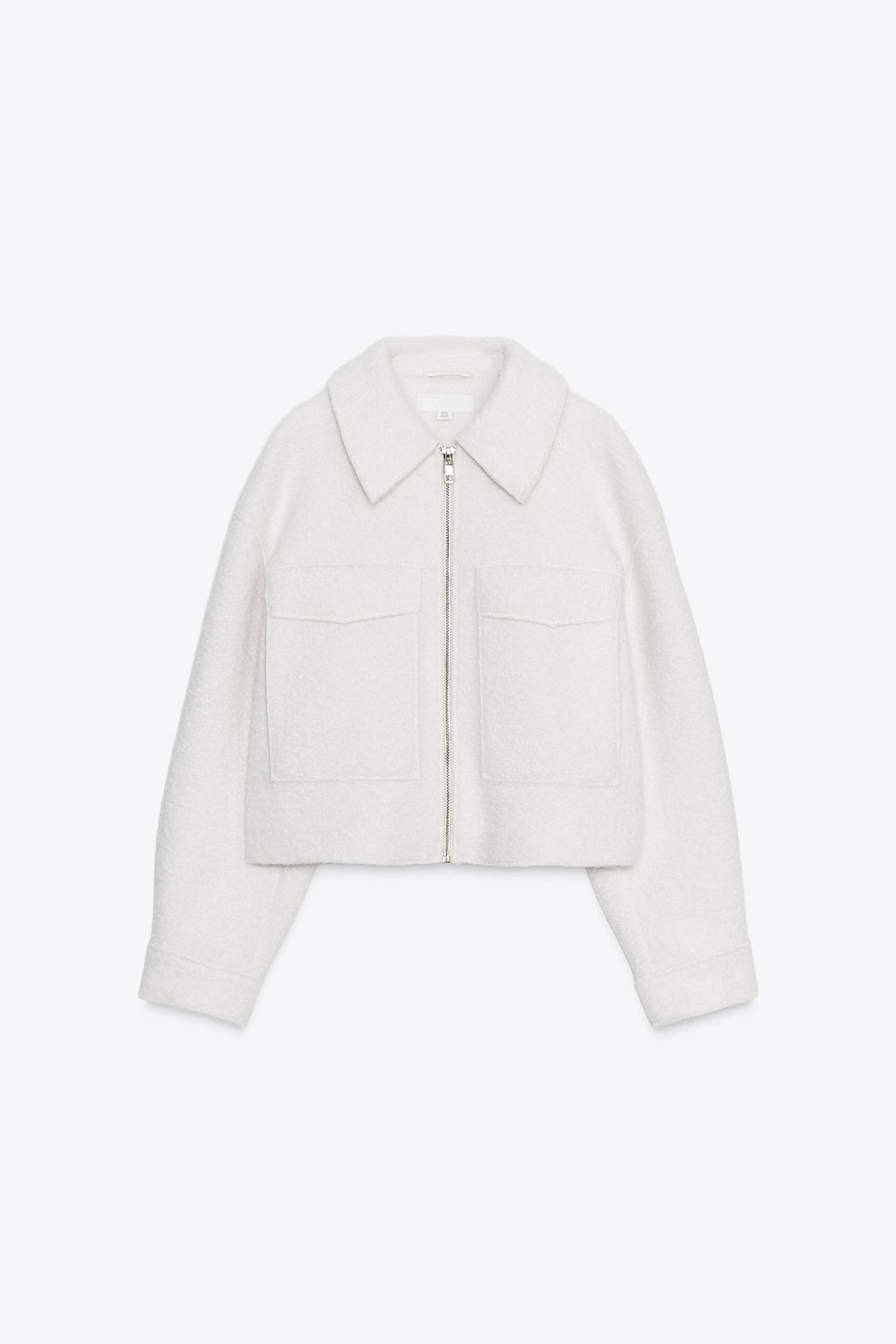 BOUCL_ JACKET WITH PATCH POCKETS - Zara фото 6