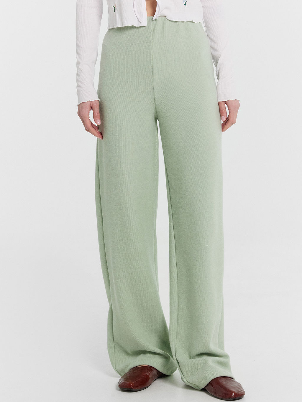 Брюки женские домашние зеленые шалфей 182534 - Mark formelle фото 2